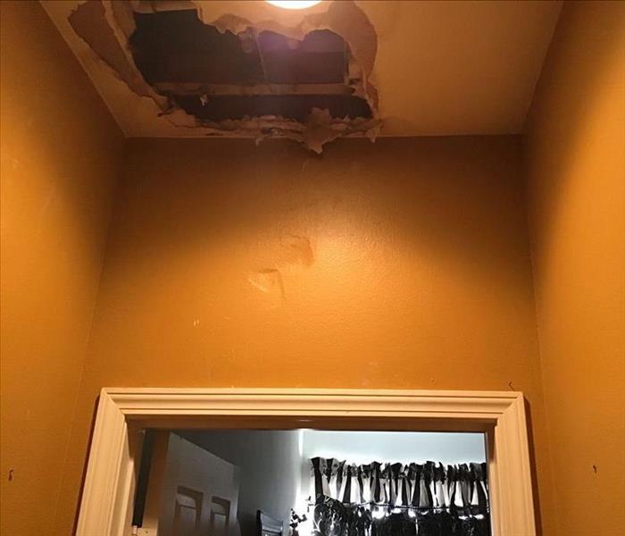 Water Damaged Ceiling and Wall